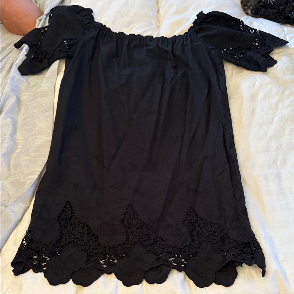 Barneys New York Black Mini Dress